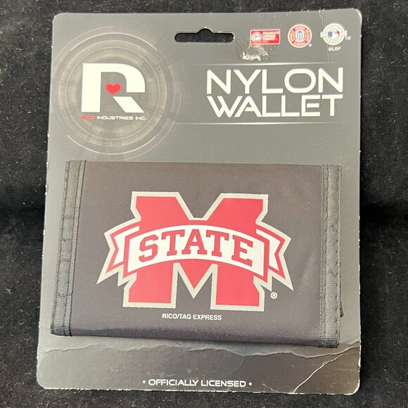 Mississippi State Nylon Tri-Fold Wallet NWT - Picture 1 of 3